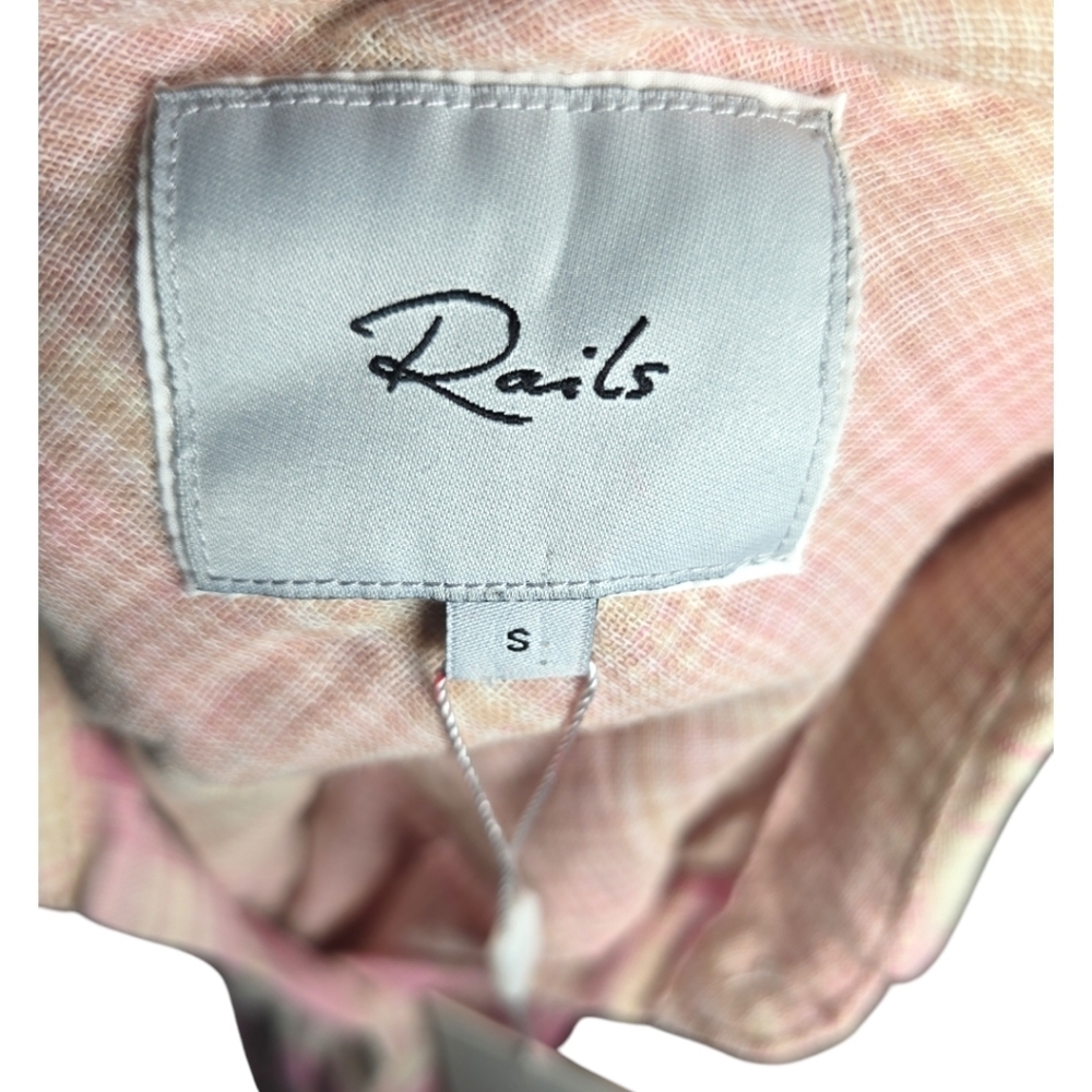 NWT Rails Organic Cotton Check Ellis Button Down … - image 7